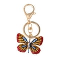 thumbnail image 4 of FRCOLOR 1pc Shape Keychain Rhinestone Keyring Metal Bag Pendant Gift Key Chains for Women Kids Red, 4 of 8