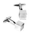 thumbnail image 1 of Gemelos clásicos de acero inoxidable para hombre, suministros de cubo de espejo Hugo  Gemelos, 1 of 10