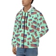 thumbnail image 3 of Honeii Usa Flag Print Hoodies for Men, Pullover & Full Zip, Breathable Zip up Hoodie, Sweatshirt-Small, 3 of 5