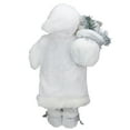 thumbnail image 3 of Northlight 16" White Frost Standing Santa Claus Christmas Figurine with Lantern, 3 of 5