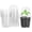 Transparent, variant on Clear Plant Nursery Pots with Humidity Dome 4" Soft Transparent Plastic Gardening Pot Planting Containers Cups Planter Small Starter Seed Starting Trays for Seedling with 10pcs Plant Labels