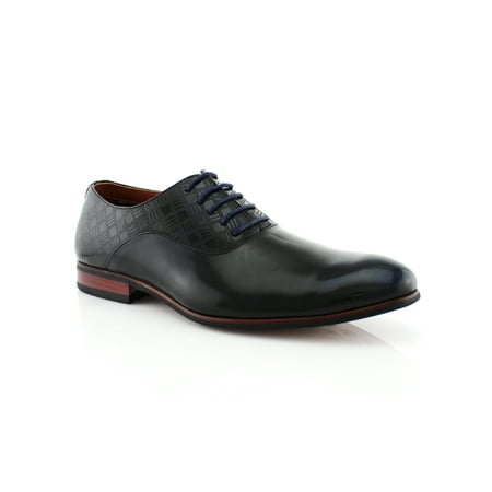 

Ferro Aldo Joey MFA139255P Blue Color Men s Oxfords With Lace-up Closure and Embedded Design Dress Shoes For Work or Everyday Wear