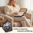thumbnail image 4 of Xixirimido Quilted Bible Cover Bible Case for Women, Large Bible Carrying Case with Handle, Bible Study Supplies & Christian Gift for Men, Skull Red Moon Floral, 4 of 7