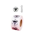 thumbnail image 3 of Jpxdew Heart Stickers Roll 1 Inch Valentine's Day Love Shape Labels-Waterproof,Removable,Writable for Crafts,Envelopes,Boxes,Gift Tags,Bags,Wedding Decorations-500 PCS, 3 of 6