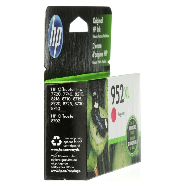 HP 952XL Ink Cartridge, Magenta (L0S64AN) 