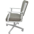 thumbnail image 3 of Montana Swivel Metal Dining Caster Chair - Jetty June Tan - White, 3 of 3