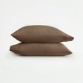 thumbnail image 3 of Super Soft Pillowcase 2-Pack Set Taupe Brown for King Bedding by Comfort Canopy, 3 of 13