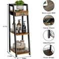 thumbnail image 3 of 3-Tier Narrow Bathroom Shelves with Drawer, Bathroom Organizers and Storage, Open Floor Ladder Shelf, Freestanding Tower Slim Standing Unit for Small Spaces, 3 of 7