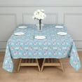 thumbnail image 3 of Light Blue Cartoon Unicorn Cloud Pattern Square Tablecloth,Waterproof Square Table Cover,Wipeable Spillproof Washable Table Cover for Home Kitchen Party Decor 52"x52"(132x132cm), 3 of 6