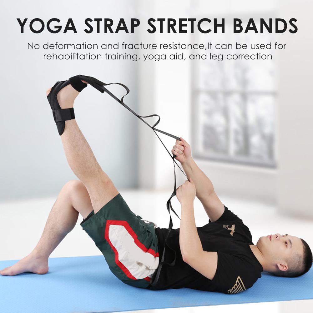 Yoga Pilates Leg Strap Ballet Ankle Ligament Stretch Band Therapy Belt 