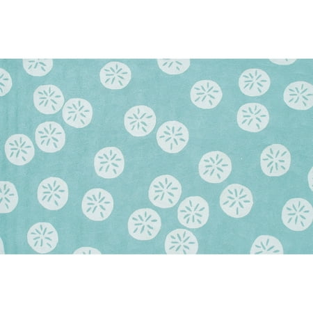 The Rug Market Sand Dollar Blue Rug, 8' x 10'