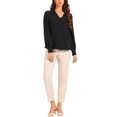 thumbnail image 2 of INSPIRE CHIC Women's Collar Work Shirt Button Down Long Sleeve V Neck Casual Blouse Top, 2 of 5