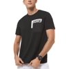 Michael Kors Mens T-Shirt Large Crewneck Chest-Pocket Black L