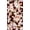 BROWN/CORAL, variant on Chiffon Printed Rianna Floral Fabric Sheer Poppies Print Dressmaking Sewing Fabric (B/TURQ, ByYard)