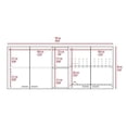 thumbnail image 4 of FM FURNITURE Austin 2-Piece Modern Engineered Wood Kitchen Set in White/Walnut, 4 of 9
