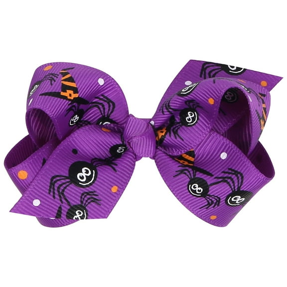 BINGLI Halloween Bow Knot Hair Pins Halloween Hair Bows Clip Colorful Bou'tique Clip Cute Bowknot Clip Hair Accessories For Girls Babies Toddlers Kids Halloween Christmas Parties