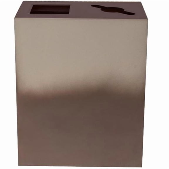 Ex-Cell Kaiser RC-GRD2 ESPR 36 gal Gradience Collection Double Stream Indoor Receptacle, Espresso