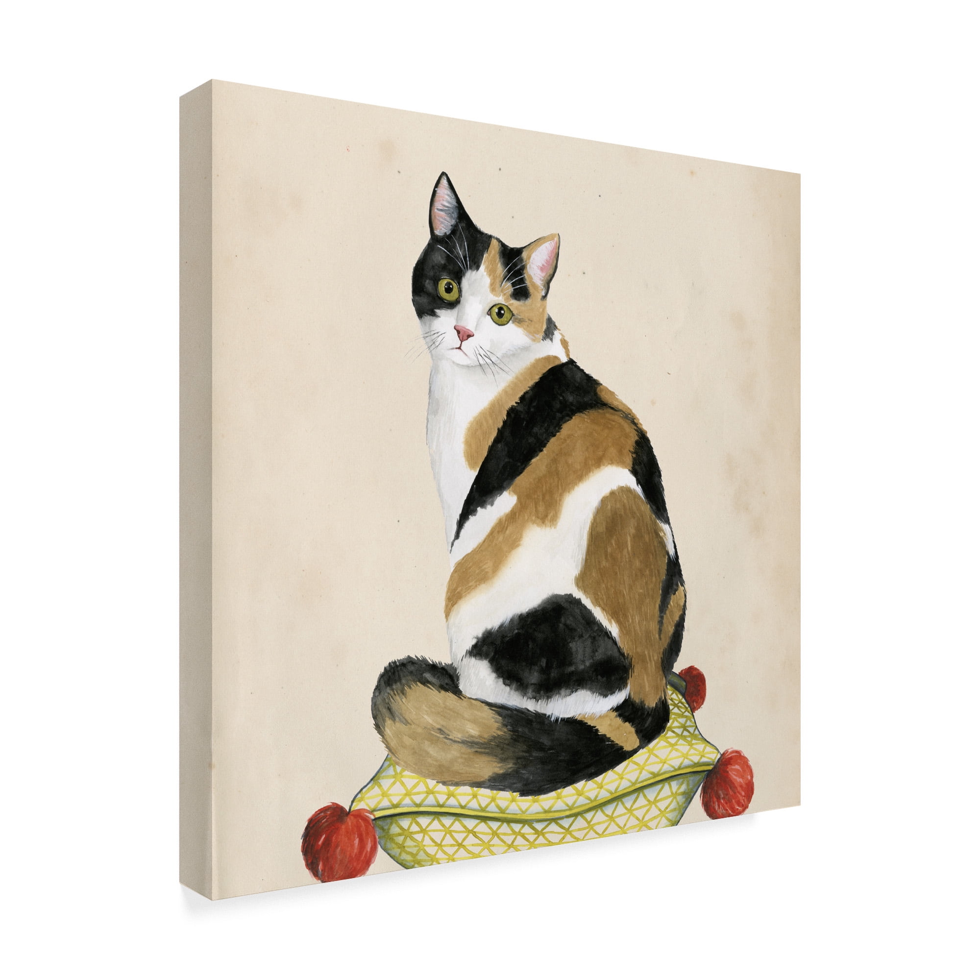 Trademark Fine Art 'Lady Cat III' Canvas Art by Grace Popp