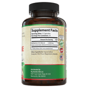 Berberine Supplement Capsules 1200mg, Supports Heart and Cardiovascular Wellness. USA Made. 60 Capsules