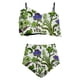 thumbnail image 4 of Bikini de Mujer Trajes de Baño Bikini con Ruffles Conjunto con Sujetador Acolchado Extraíble, Pantalones Cortos de Cintura Alta para la Playa, 4 of 5