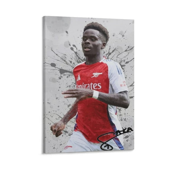 Bukayo Saka Canvas Poster Art Poster Canvas Painting Decor Wall Print Photo Gifts Home Modern Decorative Posters 24x36inch(60x90cm)
