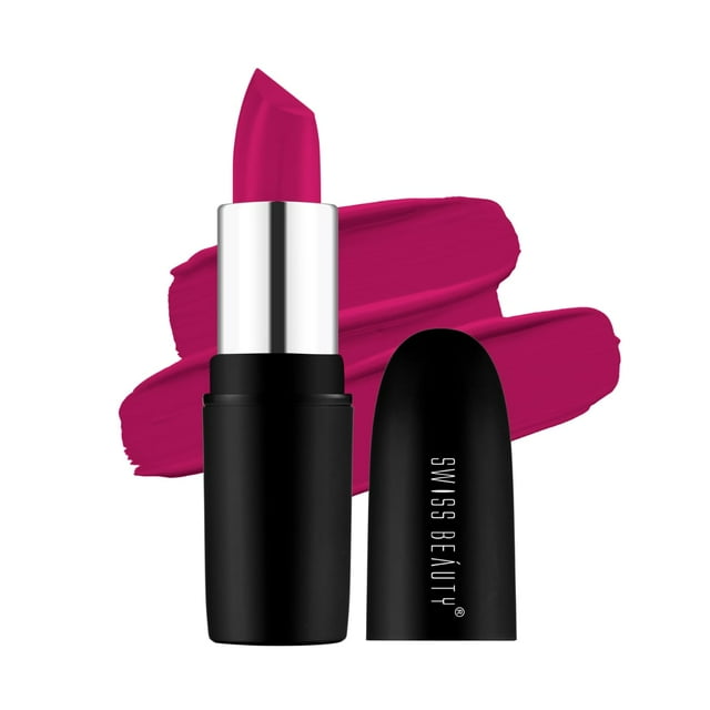 2X Swiss Beauty Pure Matte Rouge à Lèvres, 3,8 g Chacun (Velours Bordeaux)
