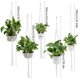 thumbnail image 3 of Muyoka ALIMARO Colgadores para plantas Cesta colgante de algodón con ganchos Cuerda hecha a mano Kit de soporte para plantas Soporte para plantas de bricolaje Soporte para macetas para decoración inte Muyoka Hogar, 3 of 6