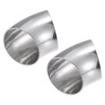 thumbnail image 1 of 2uds OD 2" 45 Grados Inoxidable Acero Curva Tubo Escape Codo Tubo, 1 of 7