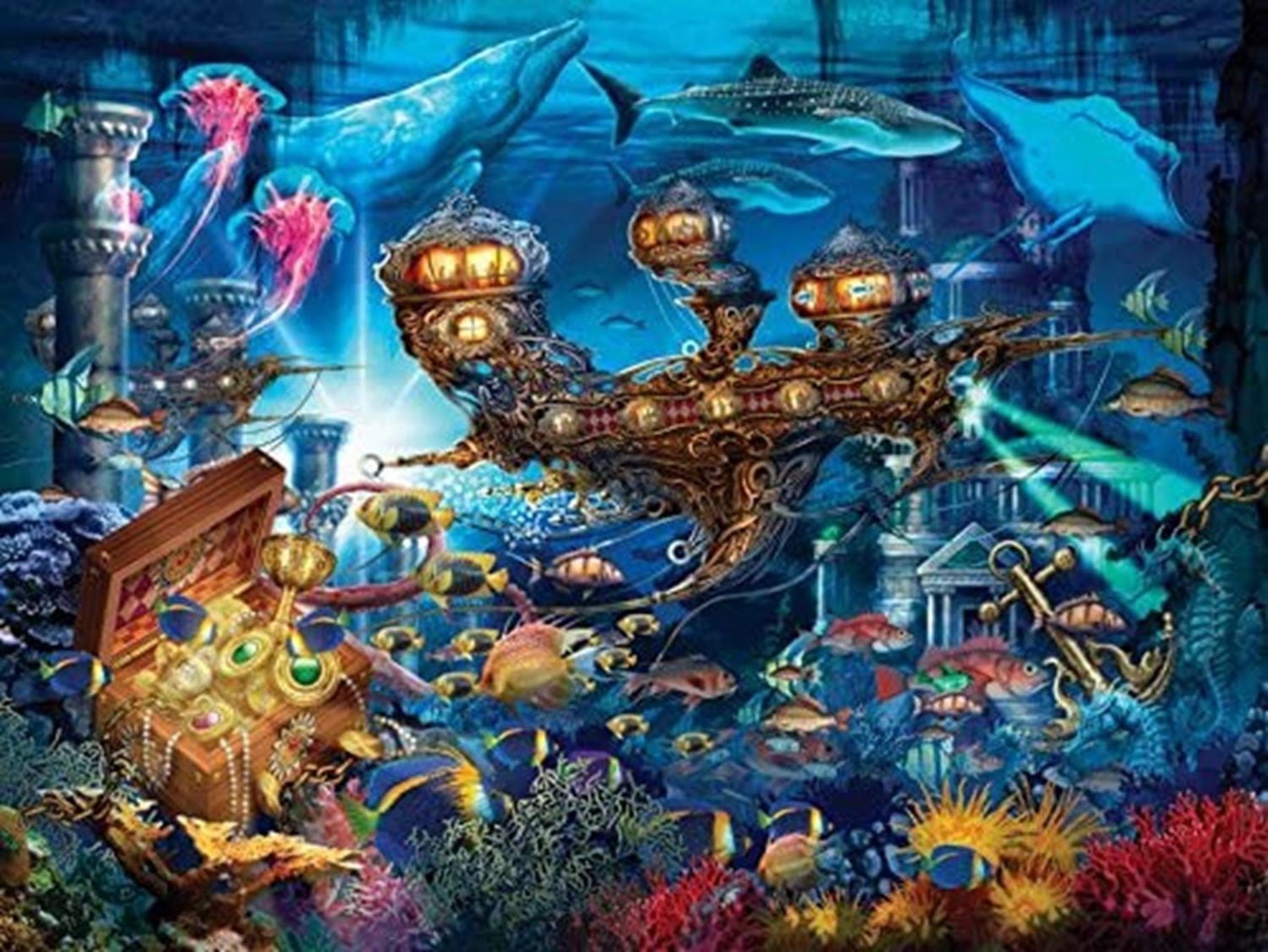 Ceaco Ciro Marchetti Magic World 750-Piece Puzzle Atlantis Express