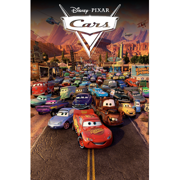 Cars 2006 Poster 24x36 - Pixar Animated Racing Adventure Lightning McQueen