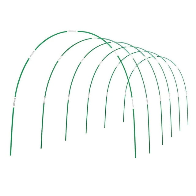 Feltree Fiberglass Plant Support Greenhouse Kit with Anti-Rust Coating, Expandable Garden Hoops & Insect Netting for Vegetable/Flower Protection
