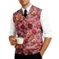 thumbnail image 7 of Valentine's Day Sweater Vest for Men V-Neck Sleeveless Button Up Cardigan Valentines Vest Sweater, 7 of 7