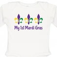thumbnail image 4 of Inktastic My 1st Mardi Gras Fleur De Lis Boys or Girls Long Sleeve Baby Bodysuit, 4 of 5