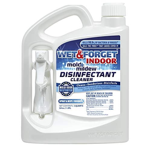 El limpiador multiusos Wet & Forget Indoor, 1,89 L, mata el 99,9%