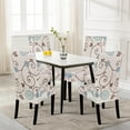 thumbnail image 2 of Dining Room Chair Covers Set of 6, Stretch Printed Parsons Chair Slipcovers Super Fit Spandex Removable Washable Kitchen Chair Protector Cover for Dining Room, Hotel, Ceremony (Ball Flower), 2 of 6