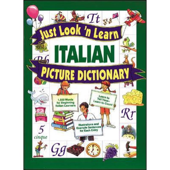 Pre-Owned Just Look 'n Learn Italian Picture Dictionary (Hardcover) 0071408304 9780071408301