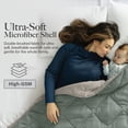 thumbnail image 5 of Modern Threads Reversible Dusty Sage & Almond All-Season Down Alternative Adult Bed Comforter, Queen, 5 of 10