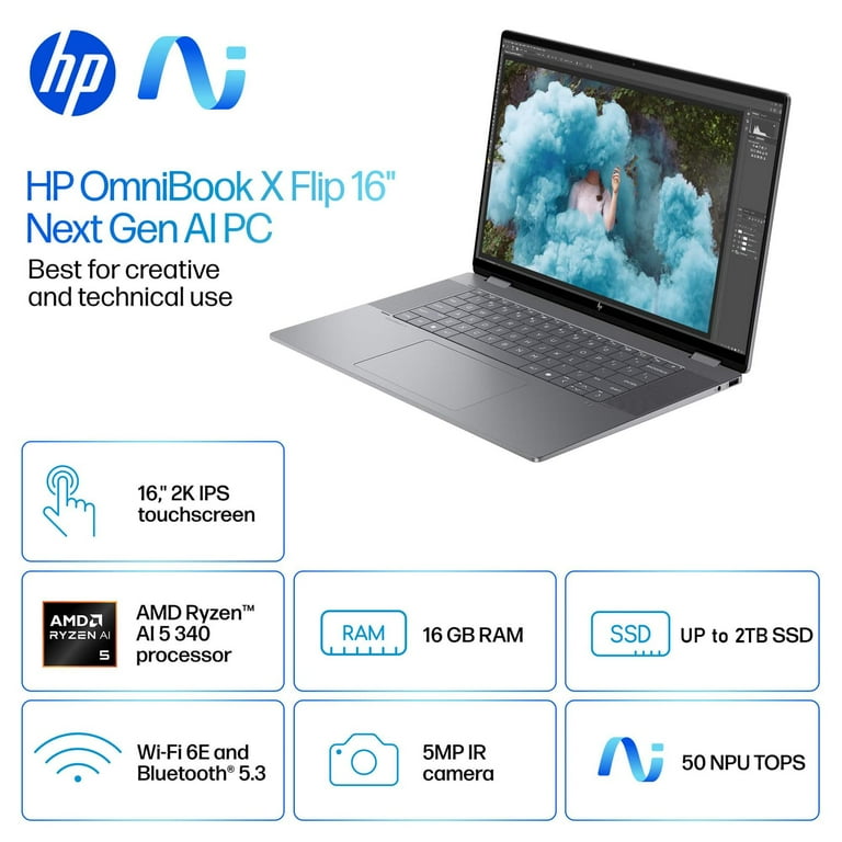 HP 2025 New Envy x360 2-in-1 Laptop, OmniBook X Flip 16 HP 2025 New Envy x360 2-in-1 Laptop, OmniBook X Flip 16