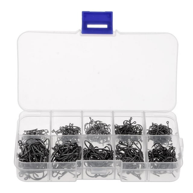 Ganchos De Púas De plantilla De Pesca 500pcs Para Accesorios De Pesca De Agua Dulce De agua de salada kusrkot Ganchos de pesca de tamaño mixto