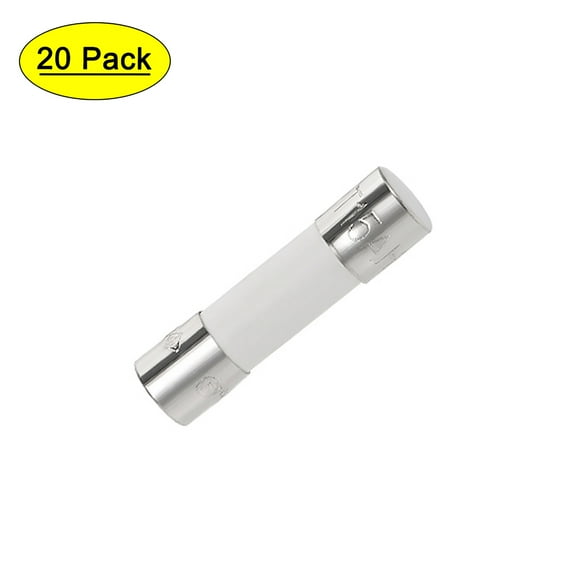 Fusible de cartucho automotriz 15A 250V 5x20mm de reemplazo de explosión lenta para amplificador de alarma de audio de estéreo de automóvil 20 piezas