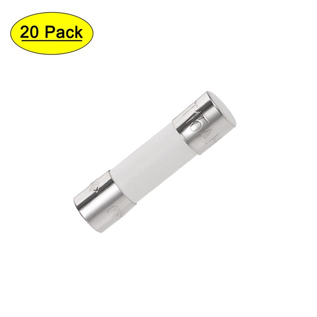 Fusible de cartucho automotriz 15A 250V 5x20mm de reemplazo de explosión lenta para amplificador de alarma de audio de estéreo de automóvil 20 piezas