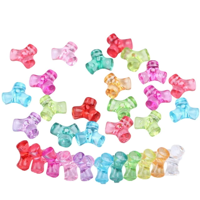 Coofit 1000 Pcs Perles Tri-Usages Perles Intercalaires Perles Bijoux Perles pour Bricolage