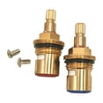 thumbnail image 3 of AMLESO 2X Ceramic Stem Disc Cartridges Laundry Easy Installation Replacement Tap Valves, 3 of 8