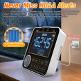 thumbnail image 3 of New NOAA Weather Alert Radio, S.A.M.E Localized Alerts, Battery Backup, External Antenna and Warning Light for Home Emergency, 3 of 9