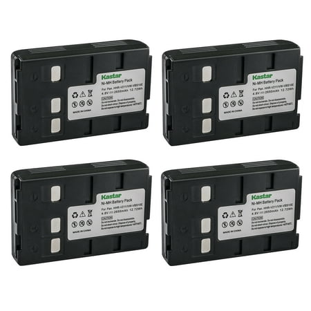 Kastar HHR-V211 / VW-VBS10E Battery 4-Pack Replacement for Panasonic NV-VX3A NV-VX5 NV-VX51 NV-VX55 NV-VX55A NV-VX55EG NV-VX55EN NV-VX55ENH NV-VX5A NV-VX5EN NV-VX5ENH NV-VX7 NV-VX70 Camera