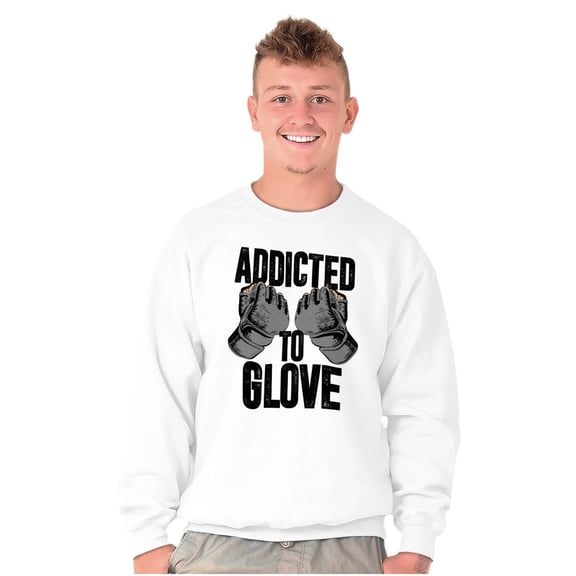 Addicted to Glove Fighter Athlete Sweatshirt for Men or Women Brisco Brands X