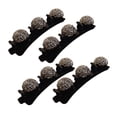 thumbnail image 1 of Visland 4 Pcs Braided Hair Clips Rhinestones Sparkling Faux Stone Heart Braided Hair Clips Double Layer Bang Hairp, 1 of 8