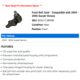 thumbnail image 2 of Front Ball Joint - Compatible with 2004 - 2006 Suzuki Verona 2005, 2 of 2