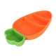 thumbnail image 3 of Baby Silicone Feeding Supplies Set with Fork Spoon Straw Cleaning Brush Carrot Shape Weaning Set Orange, 3 of 4