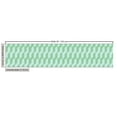 thumbnail image 3 of Ambesonne Japanese Fabric by the Yard Upholstery, Overlapping Zigzag Retro, 2 Yards, Laurel Green and Pale Blue, 3 of 5
